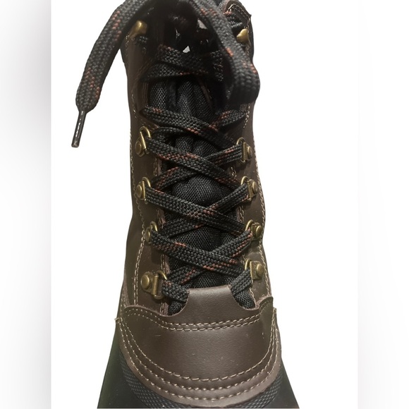 Khombu Men Insulated Duck Boots Kenny Size US 9 M Brown Leather - Picture 4 of 9